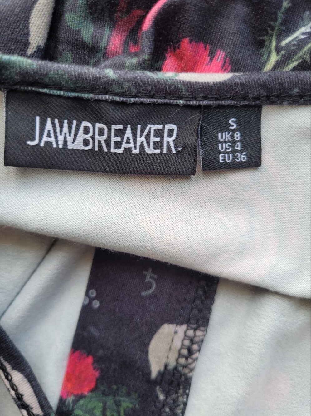 Jawbreaker Skulls And Roses Cami Dress, VGUC, Size S - Picture 10 of 10
